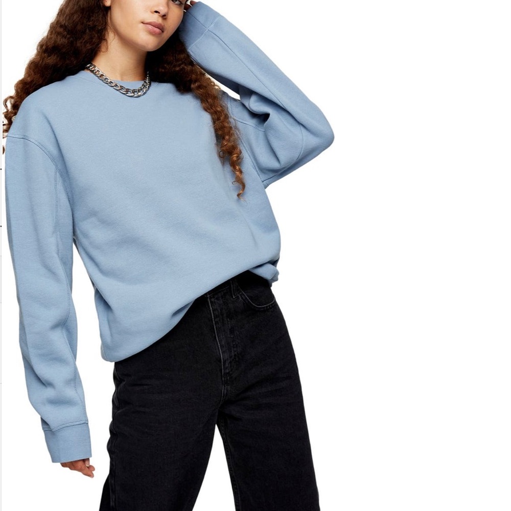 TopShop - Flatlock oversized Sweatshirt
